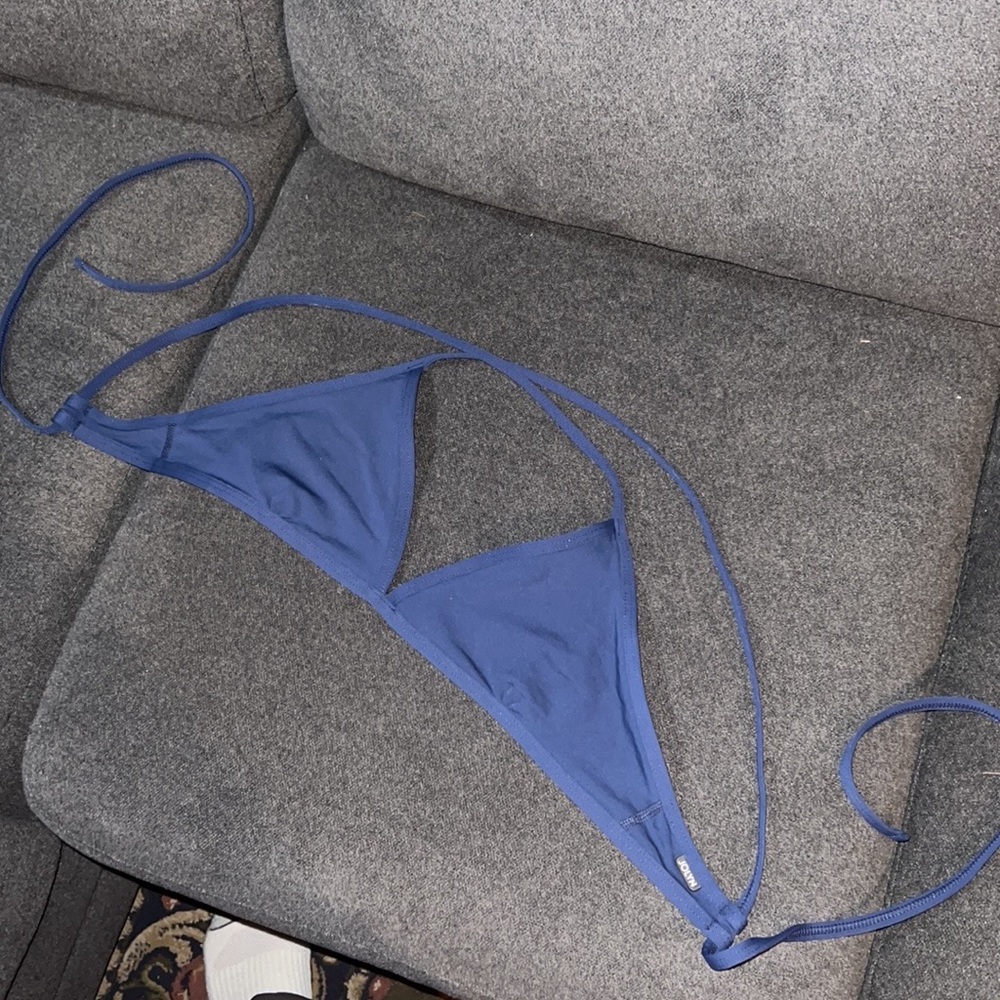 Navy Jolyn Triangle Bikini Top